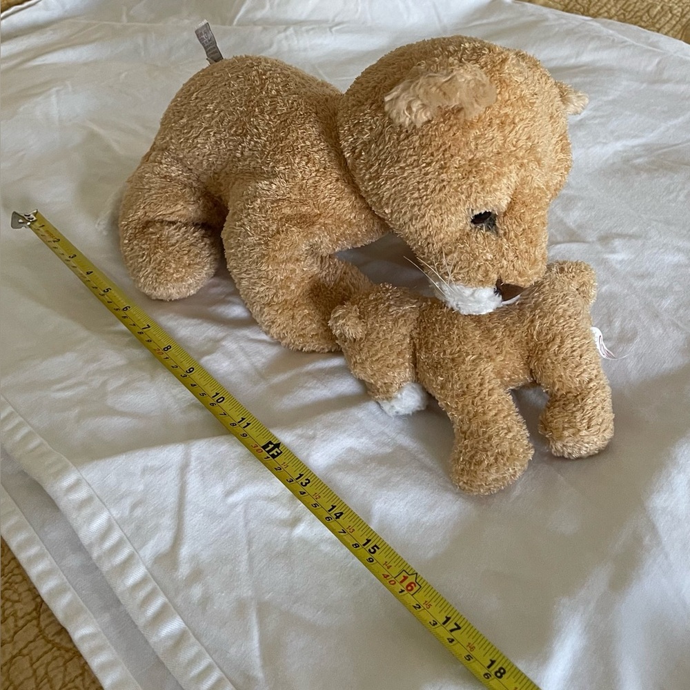 Gund Queenie & cub panther/cougar & baby wildcat plush stuffed animal